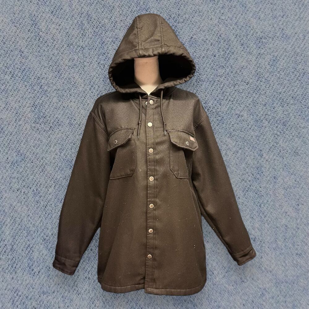 Dickies Men’s Hooded Work Jacket - Black, Size Medium (38-40)